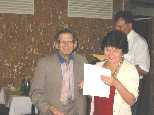 Awarding the Prize. (c) 2003 V. Lozovskiy (Ukraine)