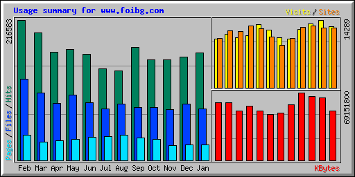 Usage summary for www.foibg.com